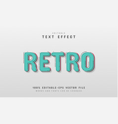 Editable Text Effect - Retro Style