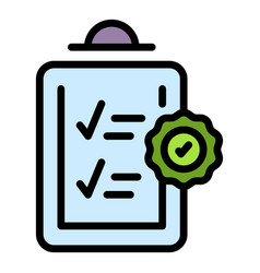 Checklist Icon Flat