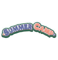 Font Design For Word Summer Camp