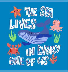 Set Sea Whale -sea Lives In Every One Us