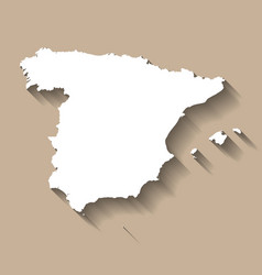 Spain Country Map Silhouette