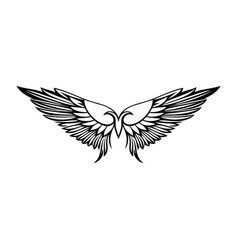 Wings Black And White Icon