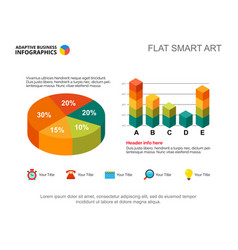 Business Infographics With Pie Chart And Bar Graph