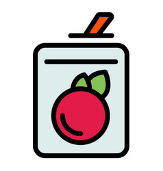 Child Juice Icon Flat