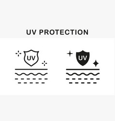 Sun Shield For Protection Skin Of Uv Rays Line