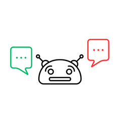 Thin Line Chatbot With Chatter Box