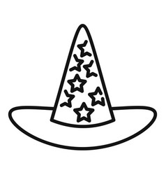 Wizard Hat With Stars Showing Magic And Fantasy