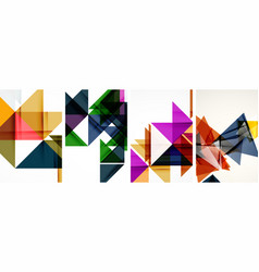 Triangle Poster Set For Wallpaper Business Card