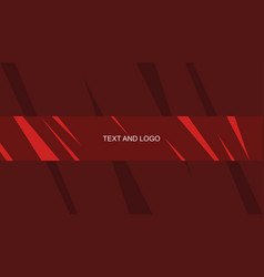 Youtube Channel Banner Red Abstract Template