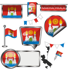 Flag Makhachkala Russia