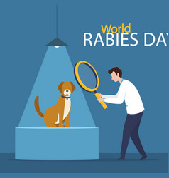 World Rabies Day Hand Drawn Flat