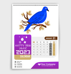 Creative Monthly 2023 Wall Calendar Design