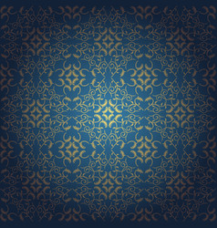 Flowers Baroque Blue Background