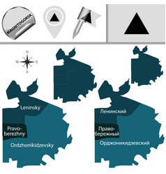 Map Magnitogorsk Russia