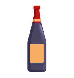 Red Wine Bottle Icon Cartoon Industry