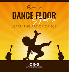 Banner Design Of Dance Floor Academy