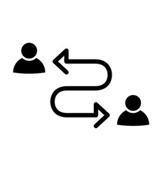 Communication Between People Icon In Flat Style