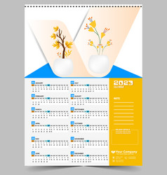 Creative Monthly 2023 Wall Calendar Design