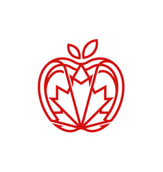 Nature Apple Maple Logo Design