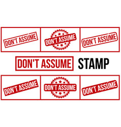 Don T Assume Rubber Grunge Stamp Set