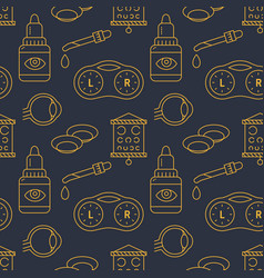 Ophthalmology eyes health care seamless pattern Vector Image