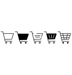 Shopping Cart Icon Set Trolley