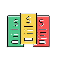 Tariff Plans Subscription Color Icon