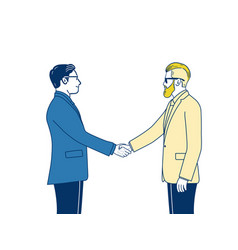 Two Businessman Shaking Hands Agreement