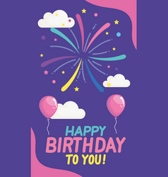 Happy Birthday To You Lettering Card