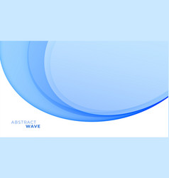 Modern Blue Wave With Stripe Layout For Business