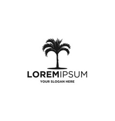 Palm Tree Silhouette Logo Designs