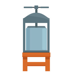 Press Wine Production Icon Cartoon Home