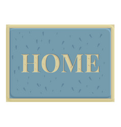 Home Door Mat Icon Cartoon Step Front