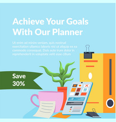 Achieve Your Goals With Our Planner Save Money