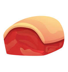 Pork Meat Skin Icon Cartoon Style