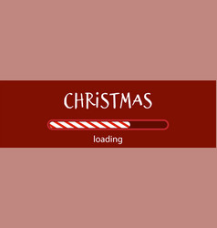 Banner Christmas Loading Bar Candy Cane