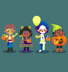 Drawn Halloween Kids Costumes Design