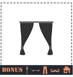 Curtain Icon Flat