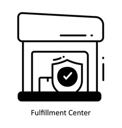 Fulfillment Center Doodle Semi Solid Icon Design I