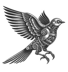 Steampunk Mechanical Bird