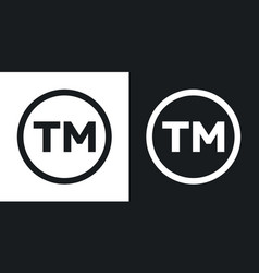 Tm Trademark Icon Set Trade Sign And Logo Symbol