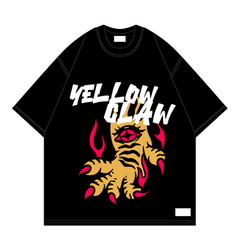 Yellow Claw Tiger Tshirt Design Streetwear