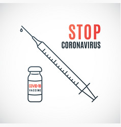 Anti Covid19 19 Vaccine Stop Coronavirus Concept