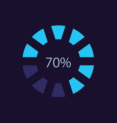 Segmented Circular Loading Bar Infographic Chart