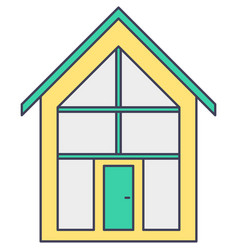 Smart Home Icon House Building Outline