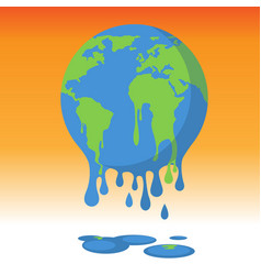 Global Warming Climate Change - World Graphic