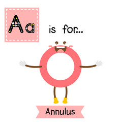 Letter A Tracing Annulus Shape