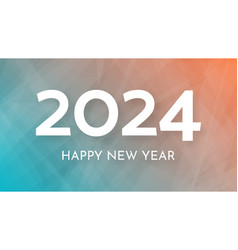 2024 Happy New Year On Colorful Background