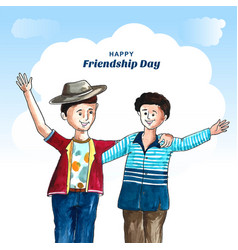 Beautiful Card For Friendship Day Background