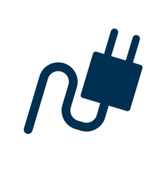 Charger Outlet Icon Or Power Plug Silhouette Icon